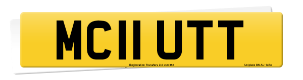 Registration number MC11 UTT